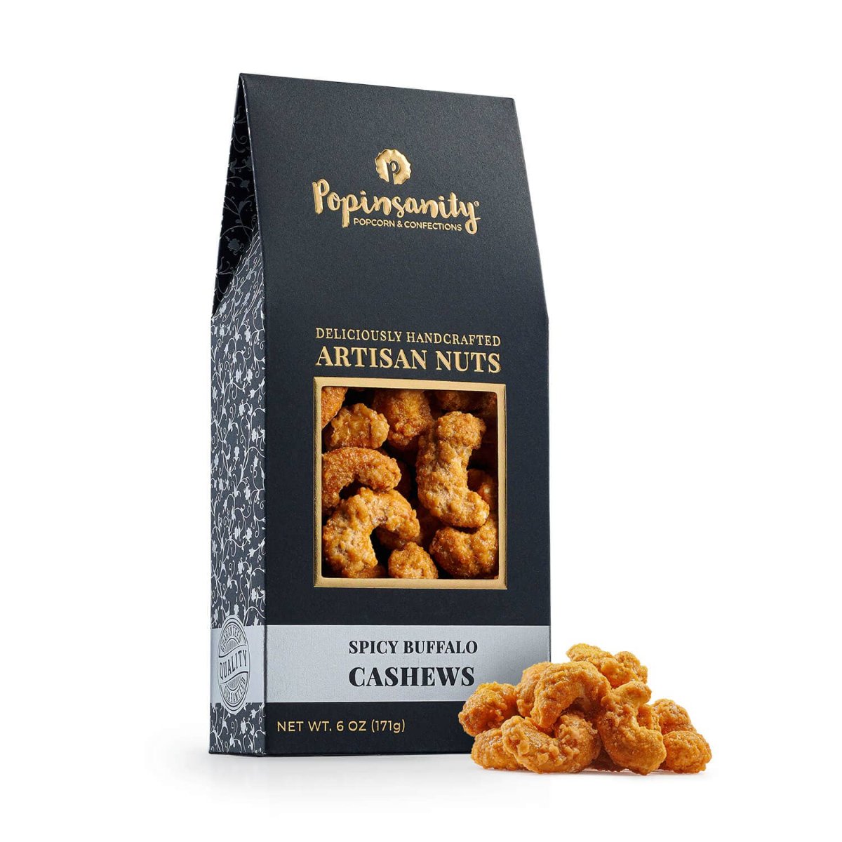 Spicy Buffalo Cashews Gourmet Candied Nuts Gift