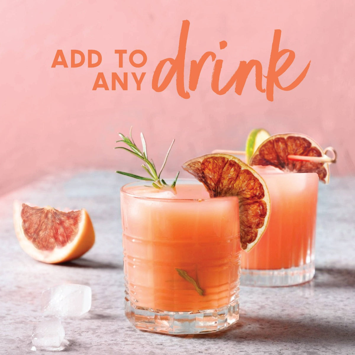 cocktail with dehydrated grapefruit