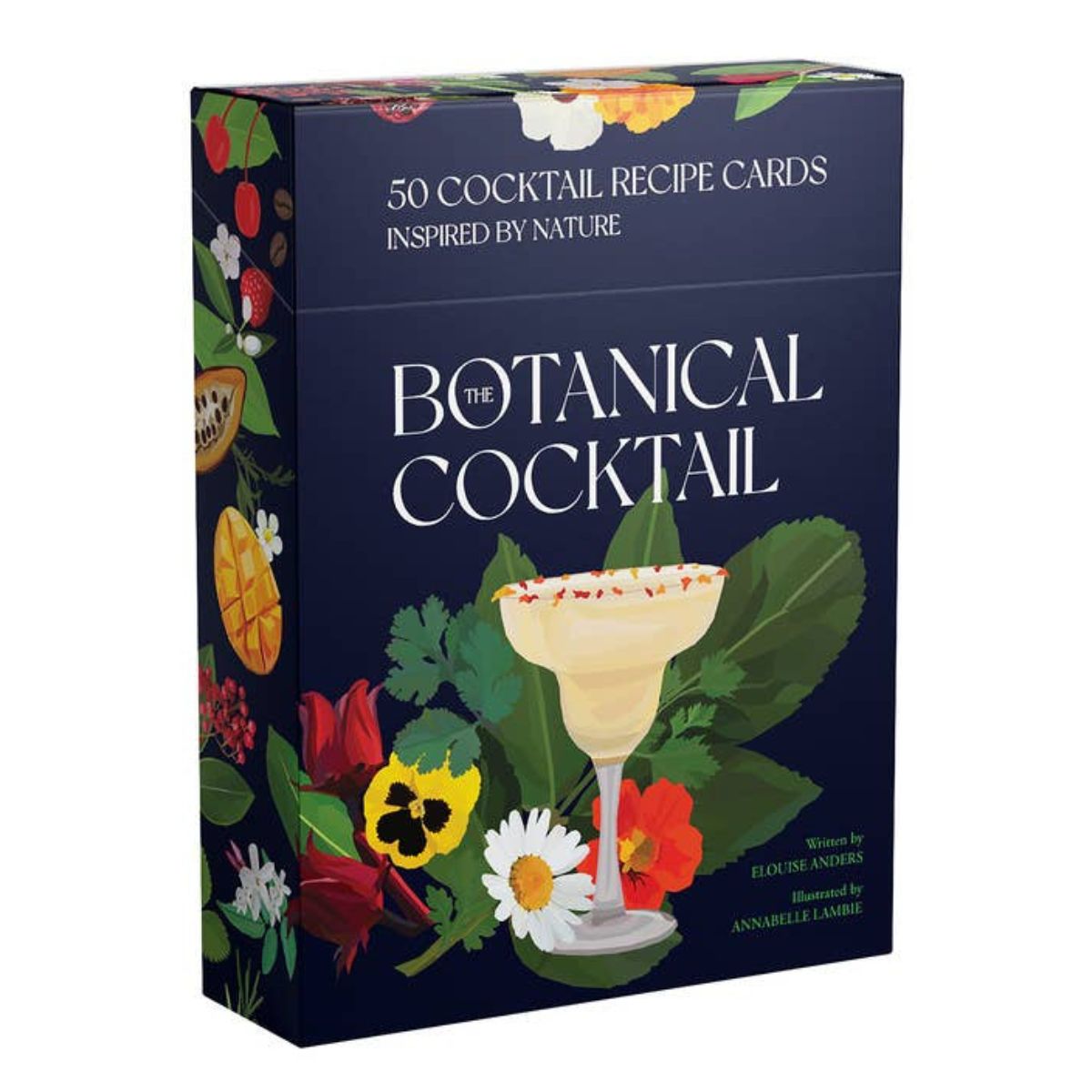 Botanical Cocktail Recipe Deck Cards Olive & Basket