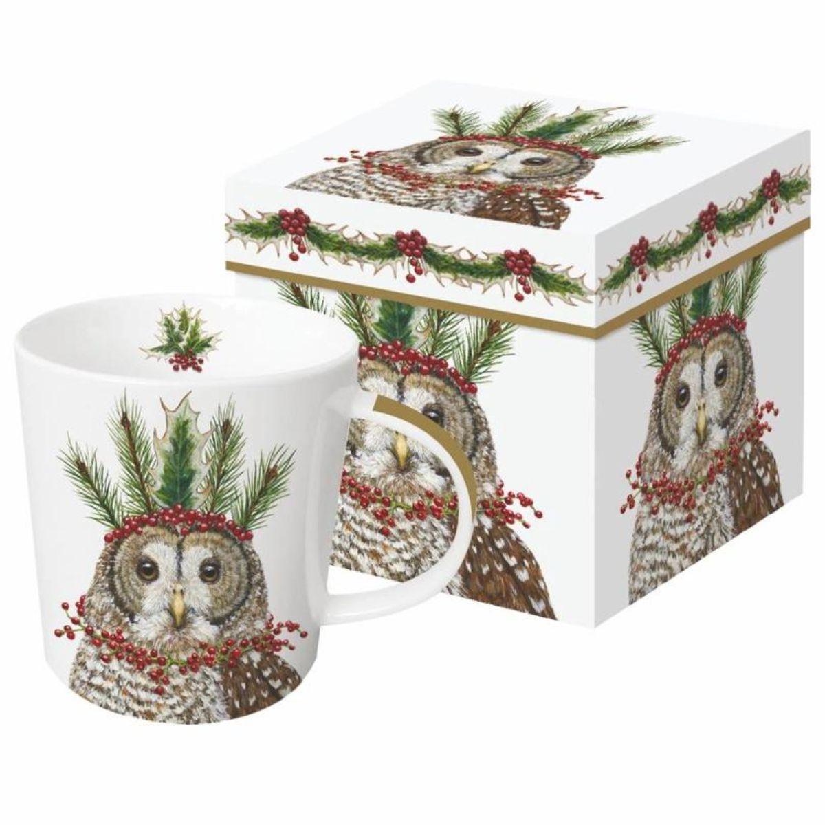 Candace Owl Mug in Gift Box- Perfect for the tea or coffee lover