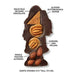 dark chocolate santa with caramel