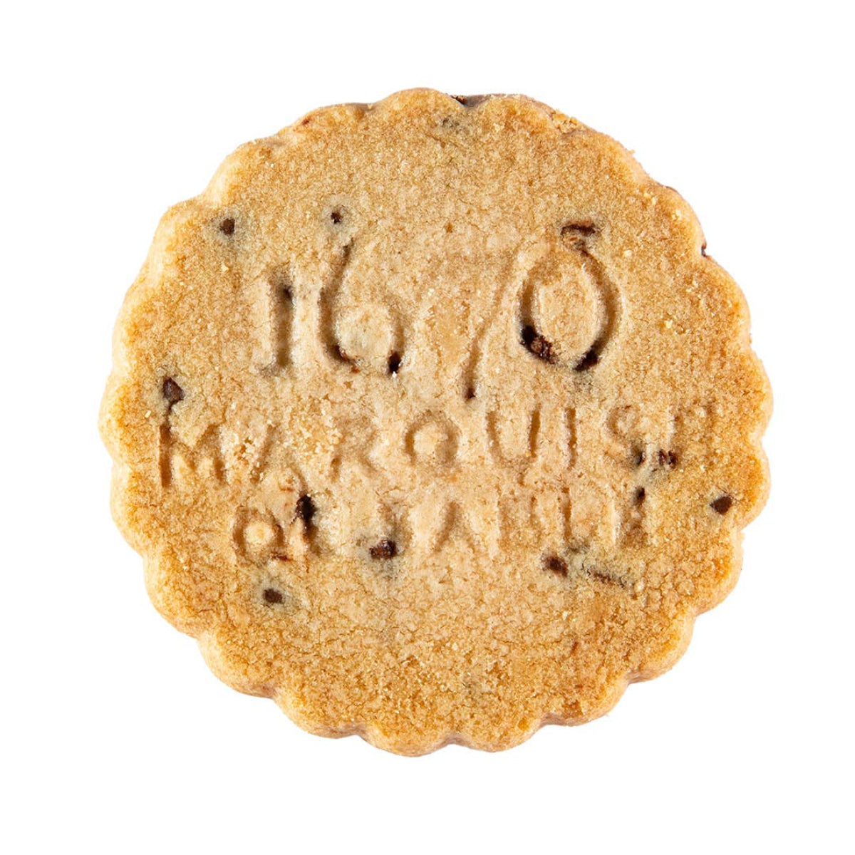 Cookie with '1670 Marquis of sabler' branding on a white background
