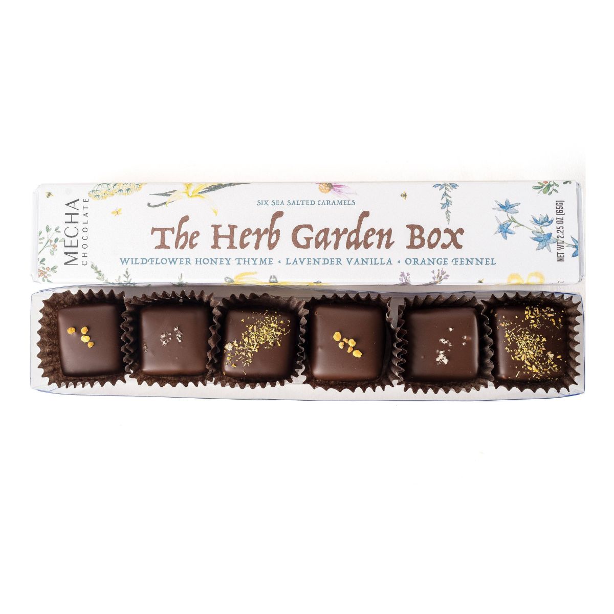 Herb Garden Sea Salt Caramel Box (6 pieces)