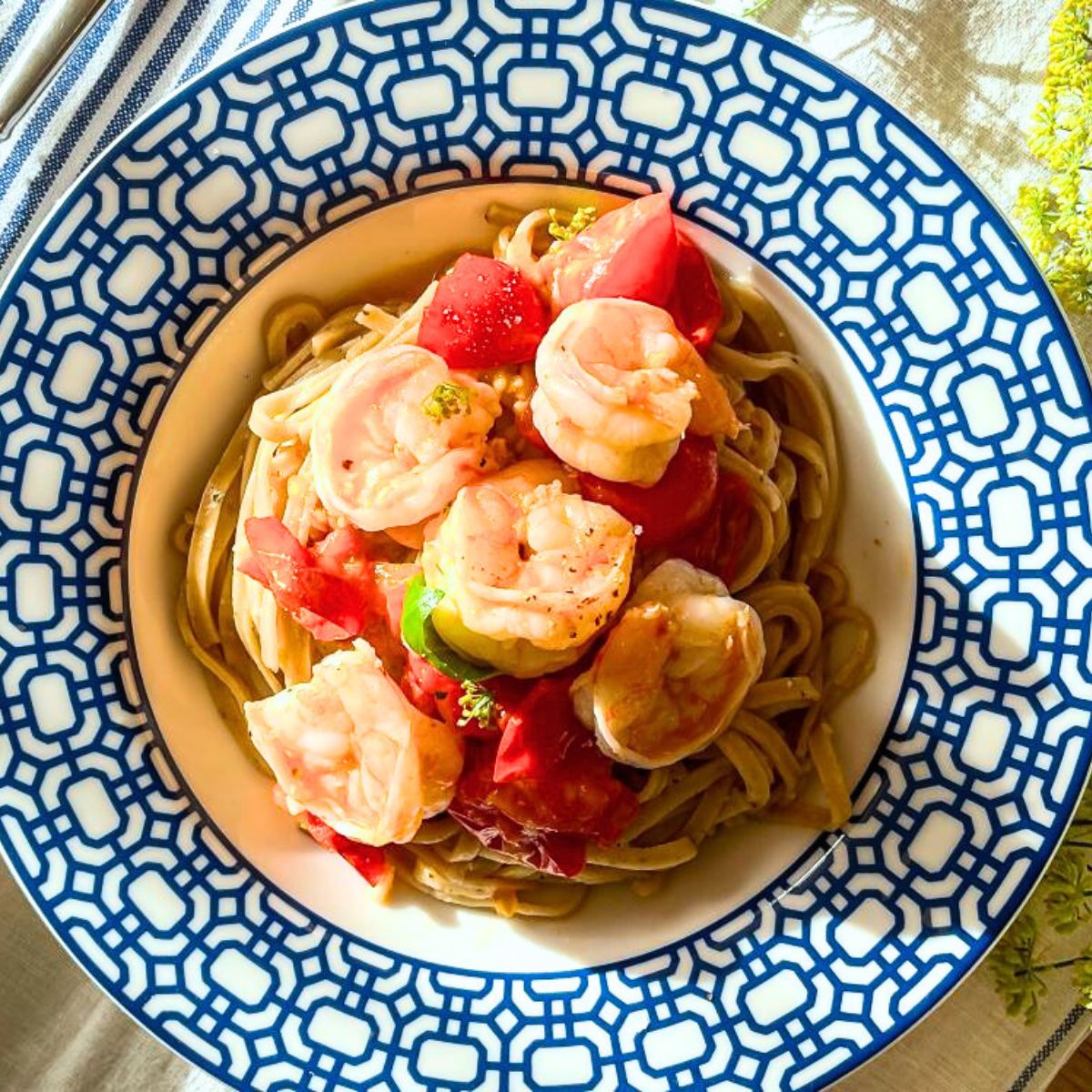 Chesapeake Bay Seasoning Angel Hair Pasta- Handcrafted Pasta, Delicious with shrimp