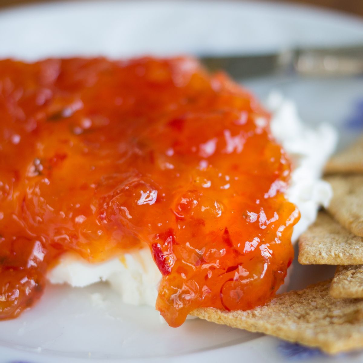 Spicy Red Pepper Jelly- Add to your next cheese board
