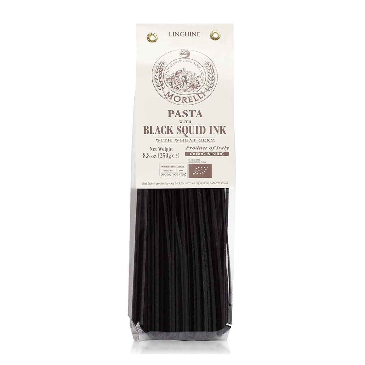 Organic Linguine with Black Squid Ink- Perfect to serve with seafood