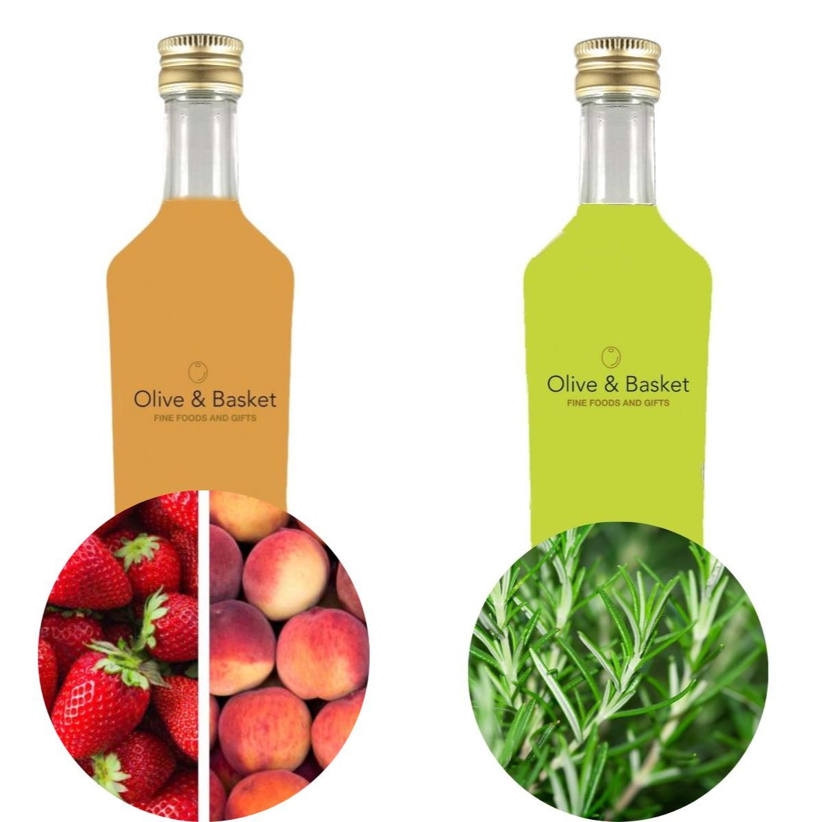 Strawberry Peach Vinegar &amp; Rosemary Olive Oil Pairing