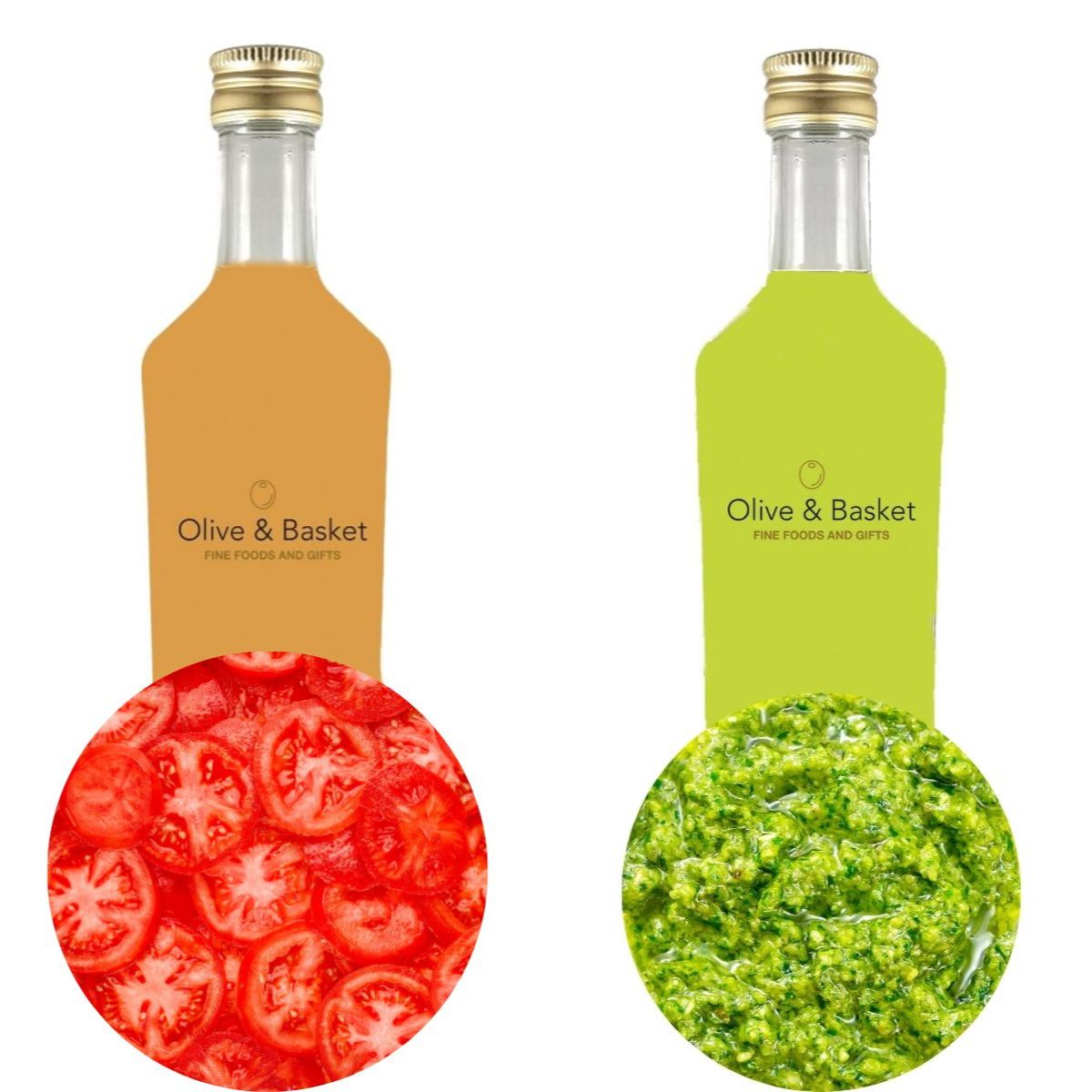 Tomato Vinegar and Pesto Olive Oil Pairing Bundle