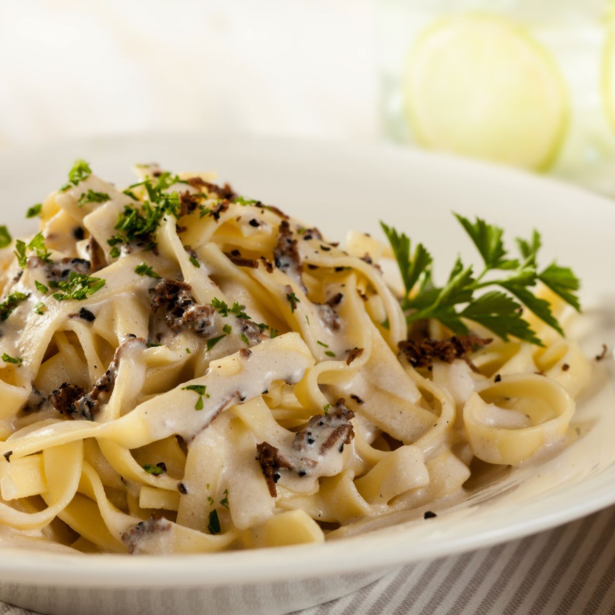 Pappardelline with Truffle (Egg Pasta with Truffle)1