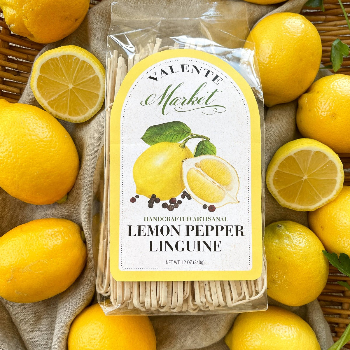 Lemon Pepper Linguine- Handcrafted Pasta