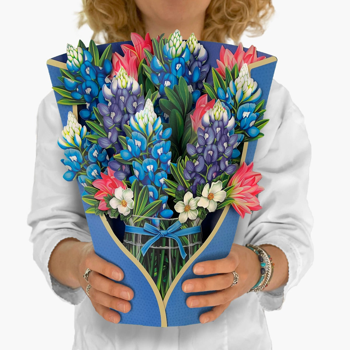 Blue Bonnets Pop-up Greeting Cards- The perfect gift Media 1 of 3