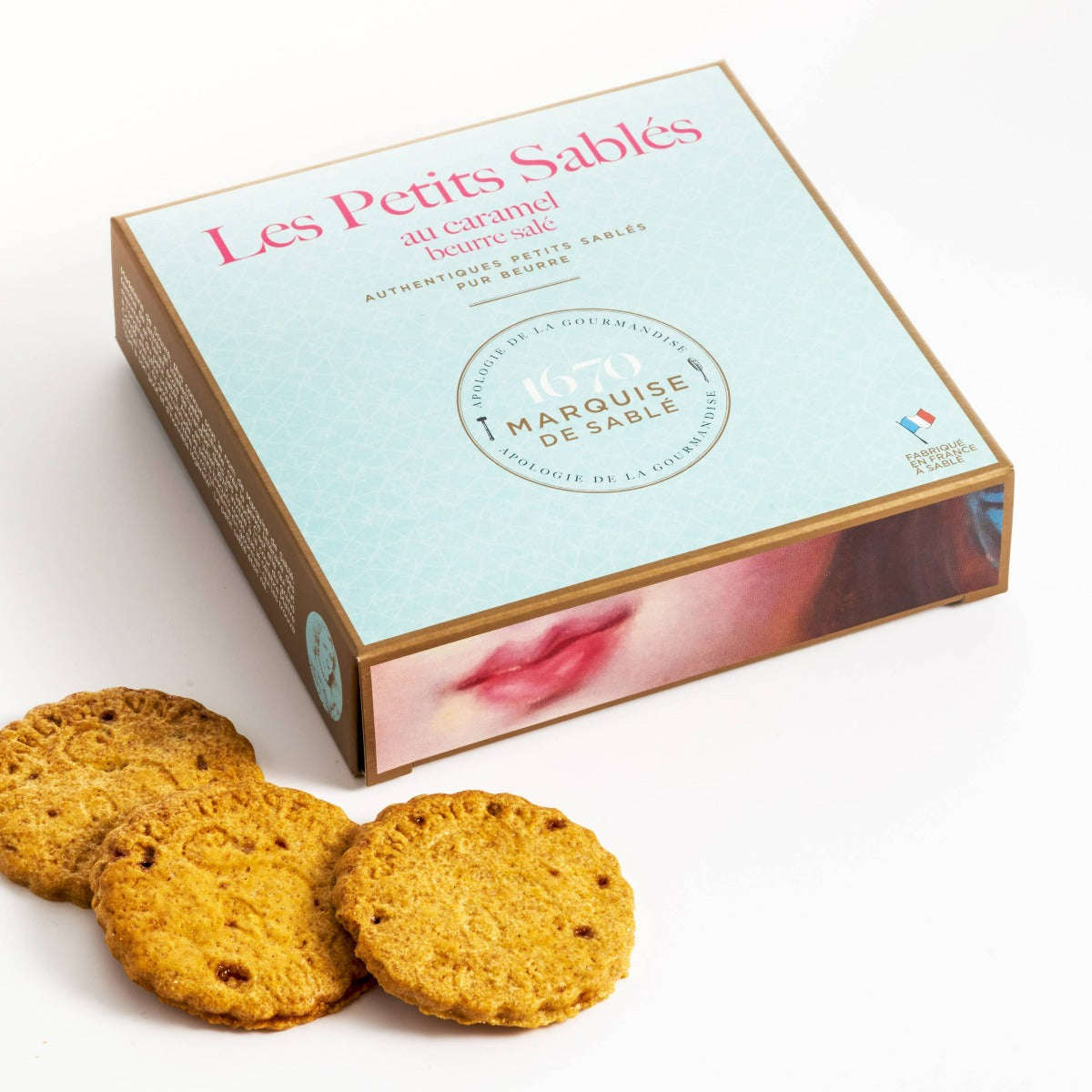 french salted butter caramel chip shortbread cookies