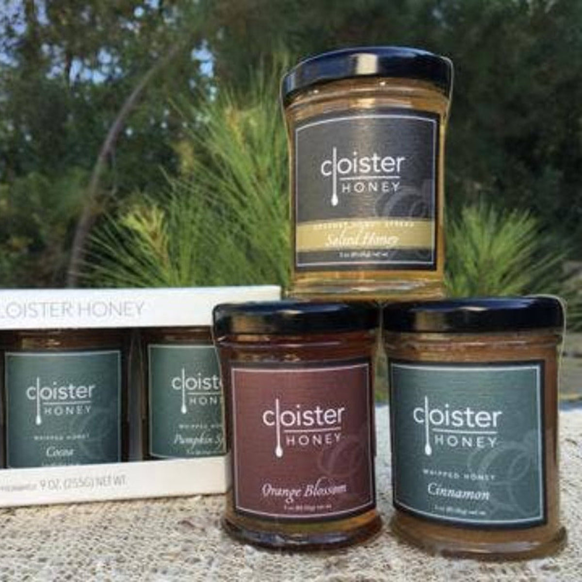 Honey Trio Set - Orange Blossom, Lemon, and Lavender Honey 