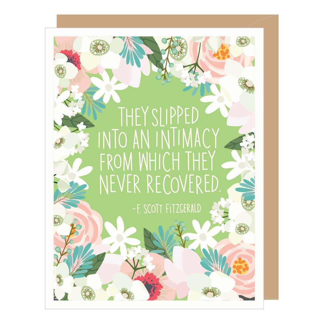 F. Scott Fitzgerald Quote Wedding Card