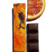 blood orange chocolate bar, olive and basket. coootutti