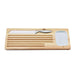 Bread cutting board with stainless steel knife and olive oil dipping dish