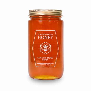 raw, unfiltered honey, pure southern honey, olive and basket