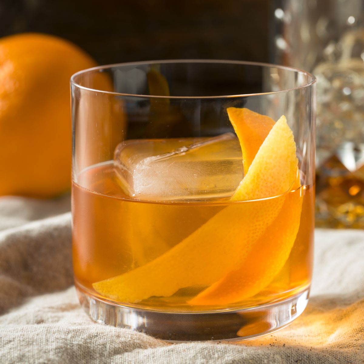 cocktail or mocktail mixer, olive and basket, wood stove kitchen