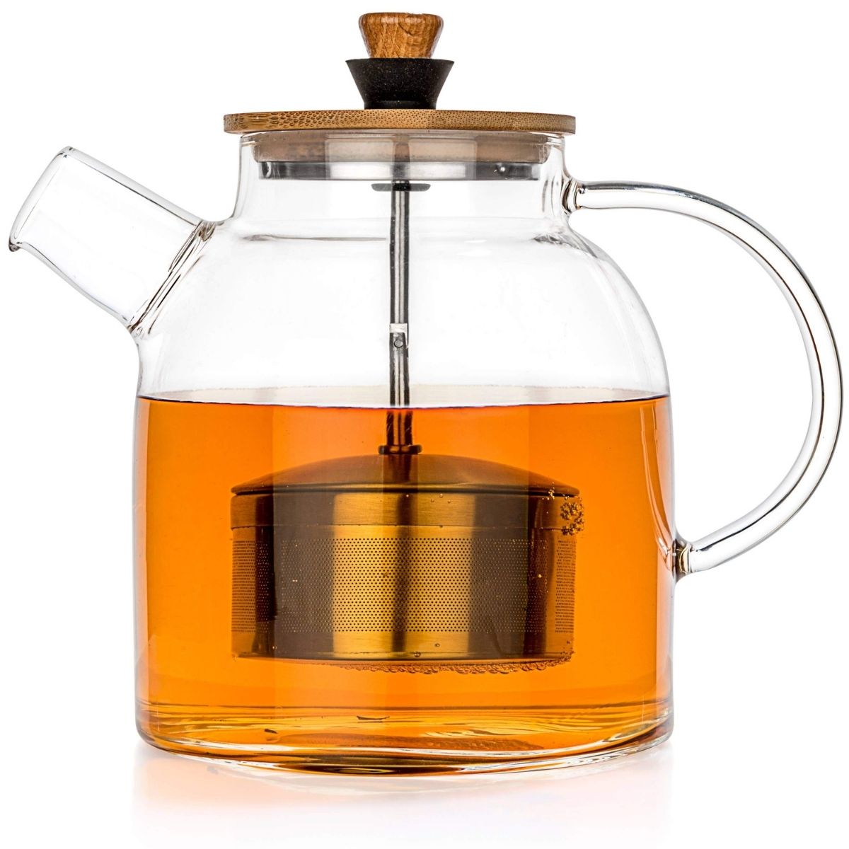 RORA Glass Tea Kettle Stovetop Safe With Removable Infuser (900ML